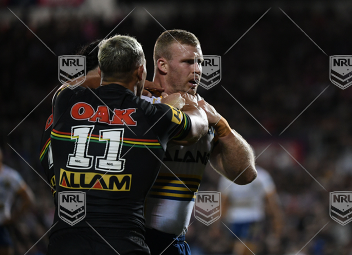 NRL 2024 RD02 Penrith Panthers v Parramatta Eels - fight