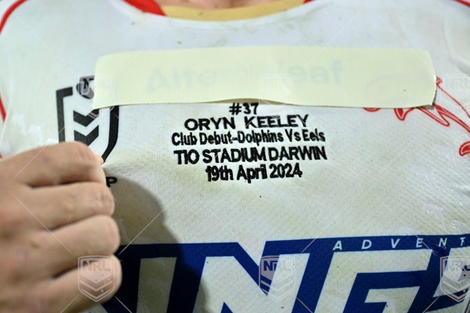 NRL 2024 RD07 Parramatta Eels v Dolphins - Oryn Keeley, Club Debut