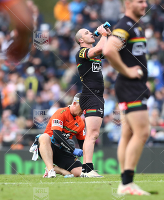 NRL 2024 RD07 Penrith Panthers v Wests Tigers - Dylan Edwards, injury